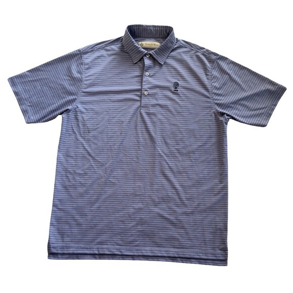 Donald Ross Other - Donald Ross Golf Polo Shirt Men’s Size M Blue Gray Stripe Stretch